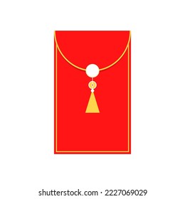 Chinese reward. Red paper pack. Envelope vector. Happy Chinese new year.