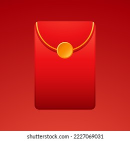 Chinese reward. Red paper pack. Envelope vector. Happy Chinese new year.