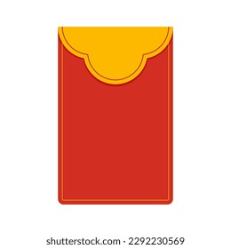 Chinese reward. Red paper pack. Envelope vector. Happy Chinese new year.