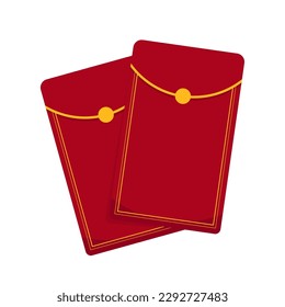 Chinese reward. Red paper pack. Envelope vector. Happy Chinese new year.