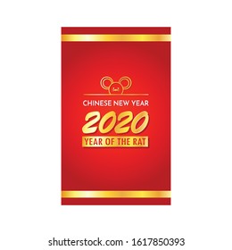 Chinese reward vector. Year of the rat wallpaper. happy new Chinese poster. rat symbol.