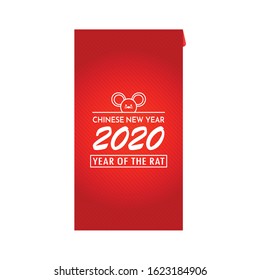 Chinese reward vector. Year of the rat wallpaper. happy new Chinese poster. rat symbol. Chinese pack.