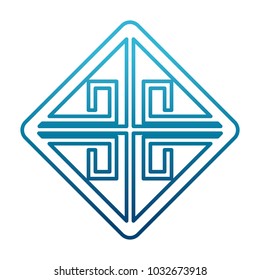 Chinese rhombus sign