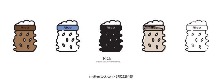 Chinesischer Reis, Vektorsymbol
