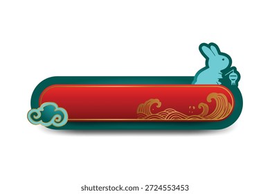 Chinesische Rundrahmen Element dekorative Grafik eps 10