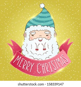 Chinese Santa Claus with ribbon