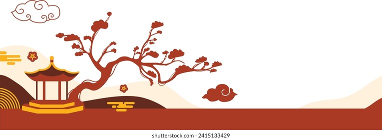 Chinesischer Hintergrund-Vektorgrafik