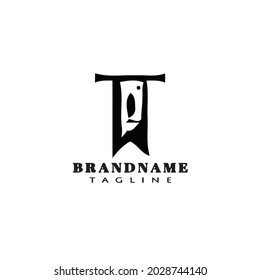 chinese scroll banner cartoon logo icon design template modern black vector illustration