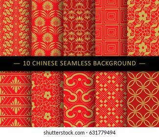Chinese Seamless Background Pattern Collection