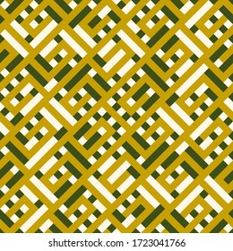 Chinese seamless ornament. Curves, checks, strokes pattern. Curly shapes. Oriental traditional ornamentation. Ethnic wallpaper. Folk motif. Tribal digital paper, ethnical textile print. Vector artwork