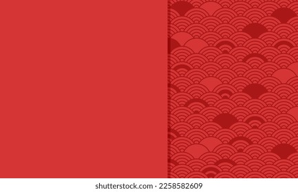 Chinese seamless pattern, asian background for New Year. Abstract oriental bg. Vector illustration