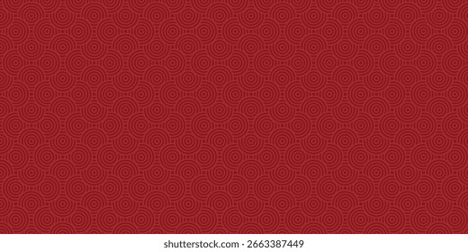Patrón chino sin fisuras colección de estilo tradicional o cartel japonés ornamento festivo geométrico oriental para la decoración lunar del año nuevo chino en rojo y dorado abstracto fondo asiático de Antiguas