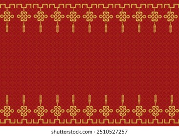 Conjunto de padrões sem emenda chinês, fundo ornamental chinês, design asiático tradicional, vetor