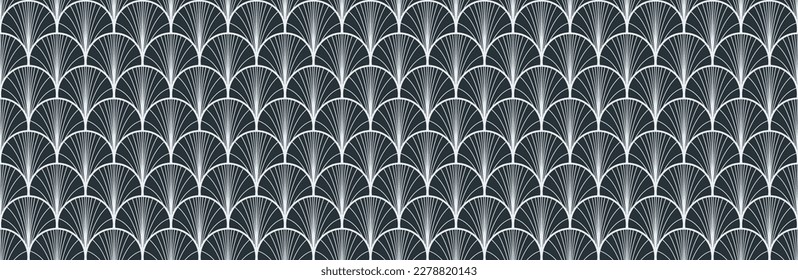 Patrón de ondas sin foco chino. Kimono bohemiano, Textura del ventilador de Tie Dye Wabi Sabi Shibori Ikat. Rich VIP Patrón japonés de fans sin problemas. Impresión geométrica bohemia asiática. Diseño De Ropa Japonesa De Lujo.