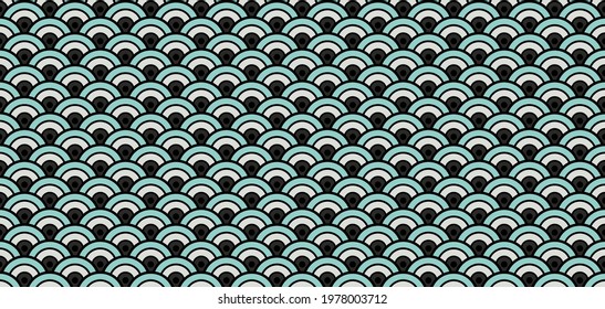 Chinese Seamless Wave Pattern. Glamour Kimono, Tie Dye Shibori Wabi Sabi Ikat Water Texture. Geometric Bohemian Asian Print. Premium Japanese Clothes Design. Rich VIP Japanese Wave Samless Pattern.