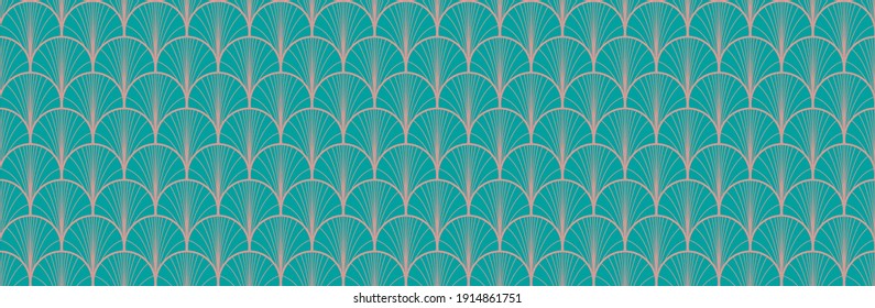 Chinese Seamless Wave Pattern. Luxurious Japanese Clothes Design. Bohemian Kimono, Tie Dye Ikat Shibori Wabi Sabi Fan Texture. Premium Japanese Fan Seamless Pattern. Bohemian Geometric Asian Print.