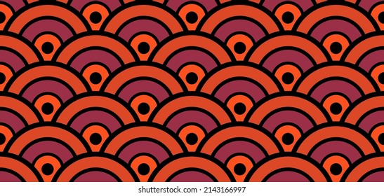 Chinesisches Nahtloses Wellenmuster. Reiche VIP japanische Kleidung Design. Böhmische Geometrische Asiatische Print. Elegant Kimono, Tie Dye Ikat Shibori Wabi Sabi Wasser Textur. Premium Japanisches Wave Samless Muster.