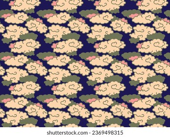 chinese sheep cloud cute oriental japanese traditional luxury vector pattern art abstract textile background wallpaper