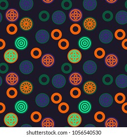 Chinese signs seamless pattern. Authentic design for digital and print media.