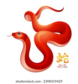 Chinesisches Snake Zodiac Sign, Symbol des neuen Jahres 2025 