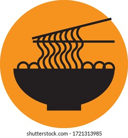 The Chinese soup noodle icon