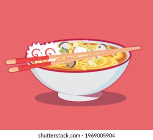 chinese soup with noodles, Japanese ramen noodle
