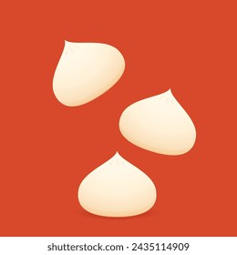 Chinese Steam Bun illustration vector. Asian food vector illustration. Baozi or bao is Chinese food.