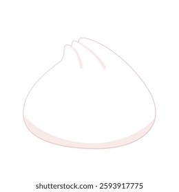 Chinese Steam Bun illustration vector. Asian food vector illustration. Baozi or bao is Chinese food.