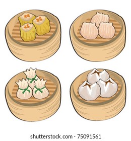 Chinese steamed dim sum