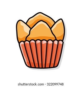 Chinese steamed sponge cake doodle