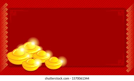 Chinese style banner, invitation card for new year or celebration event