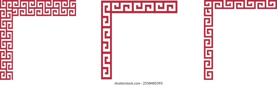 Chinese style border and frame set.