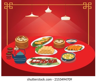 Chinese style family dinner set