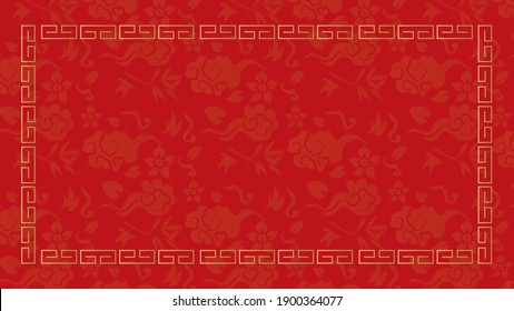 Chinese Style Oriental Traditional Background Illustration