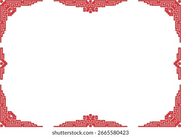 Chinese style window image frame