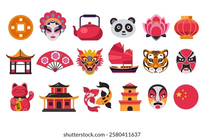 chinese symbols and signs for web page, print, sticker, ads, 