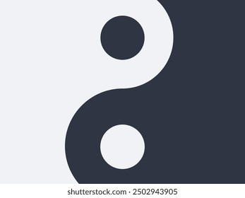 The Chinese Taichi background. Isolated Vector Illustration