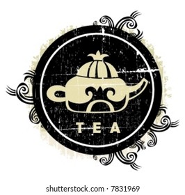 chinese tea sign. To see similar design elements,  please visit my gallery