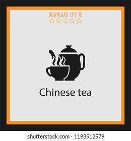 Chinese tea  vector icon