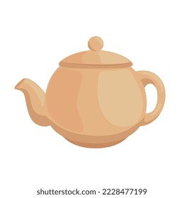 chinese teapot traditional isolated icon