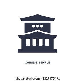 chinese temple icon. Simple element illustration from buildings concept. chinese temple editable symbol design on white background. Can be use for web and mobile.