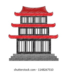 Chinese temple symbol scribble