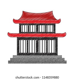 Chinese temple symbol scribble
