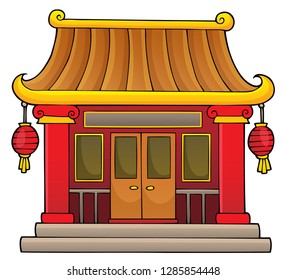 Chinese temple theme image 1 - eps10 vector illustration.