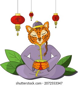 The Chinese tiger is a symbol of the new year