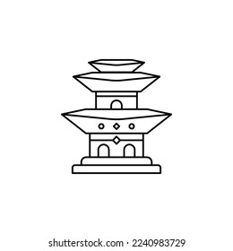 the chinese town icon is suitable for your web, apk or project with a chinese new year theme