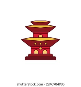 the chinese town icon is suitable for your web, apk or project with a chinese new year theme