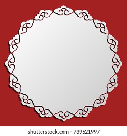Chinese Traditional Background, Circle, Cloud Frame