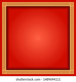 Chinese Traditional Background, The Great Wall Style Frame