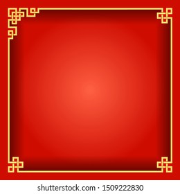 Chinese Traditional Background, The Great Wall Style Frame